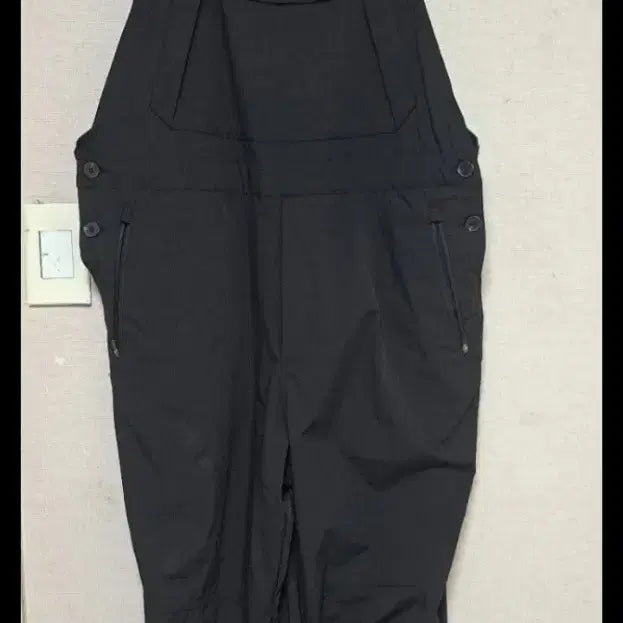 [BUNJANG] Aider Safety Stretch Overalls / 블랙 멜빵 바지 오버롤