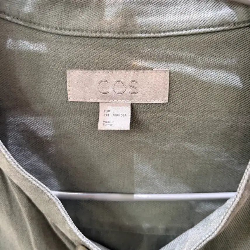 [BUNJANG] COS Band Collar Shirt - Khaki / COS 코스 밴드칼라 셔츠 카키
