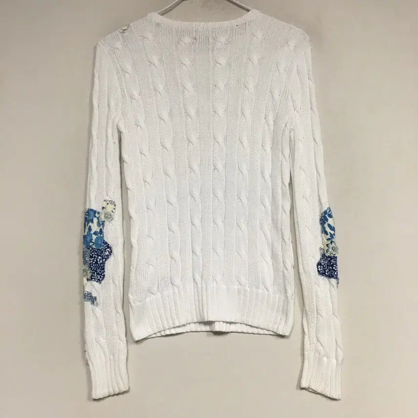 [BUNJANG] Ralph Lauren Polo Patchwork Cable Knit Sweater / 랄프로렌폴로 여성 패치워크 케이블 니트 xs