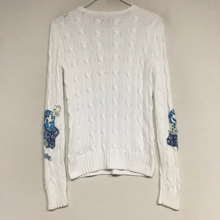 [BUNJANG] Ralph Lauren Polo Patchwork Cable Knit Sweater / 랄프로렌폴로 여성 패치워크 케이블 니트 xs