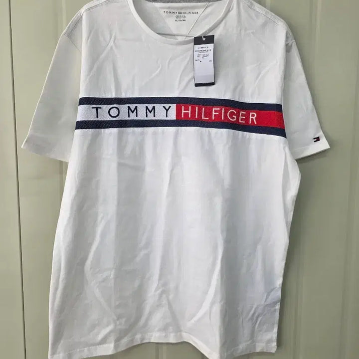 [SOLD OUT] (새상품)타미힐피거 화이트 반팔 티셔츠 XL
