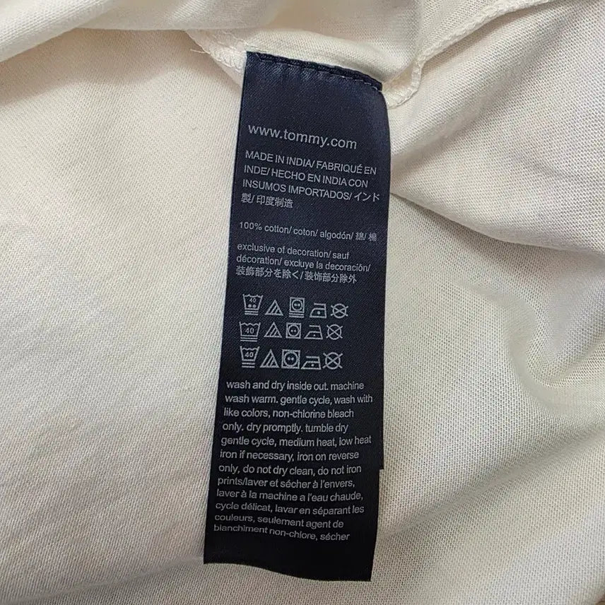 [SOLD OUT] (새상품)타미힐피거 화이트 반팔 티셔츠 XL