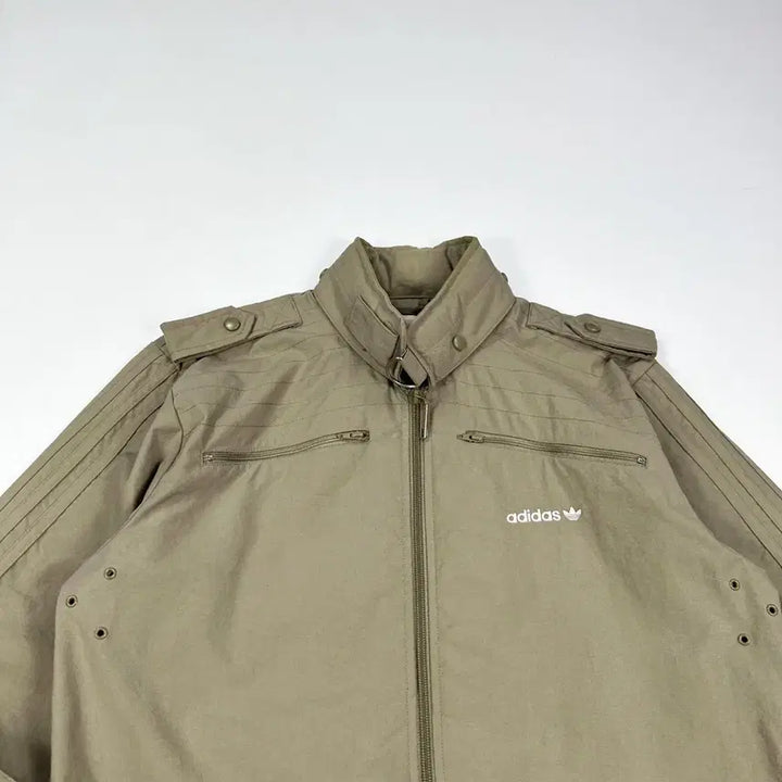 [BUNJANG] Adidas Old School M65 Windbreaker Jacket / (M) 아디다스 올드스쿨 m65 바람막이 자켓 베이지