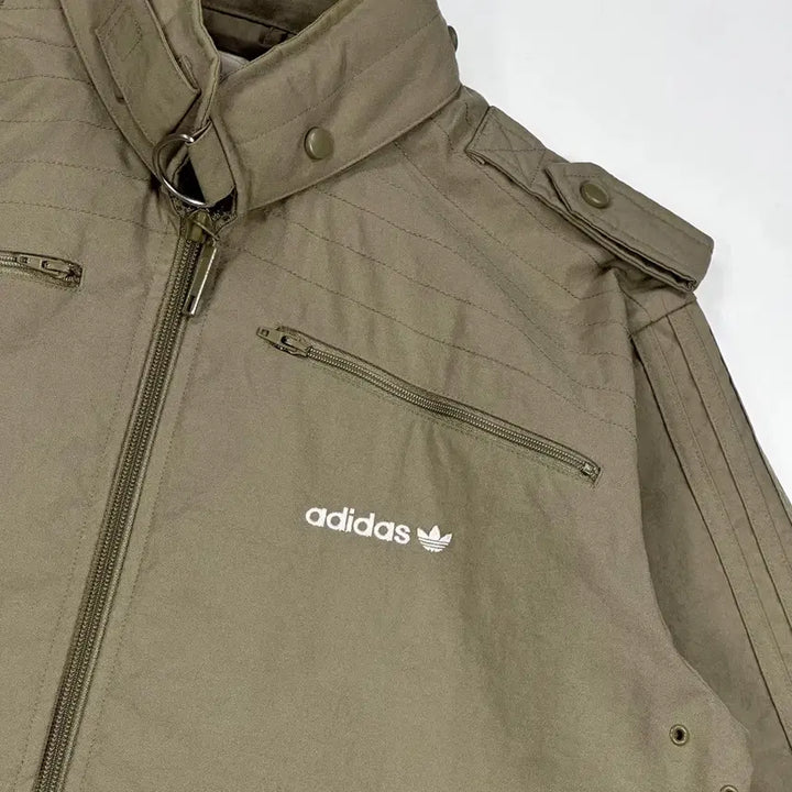 [BUNJANG] Adidas Old School M65 Windbreaker Jacket / (M) 아디다스 올드스쿨 m65 바람막이 자켓 베이지