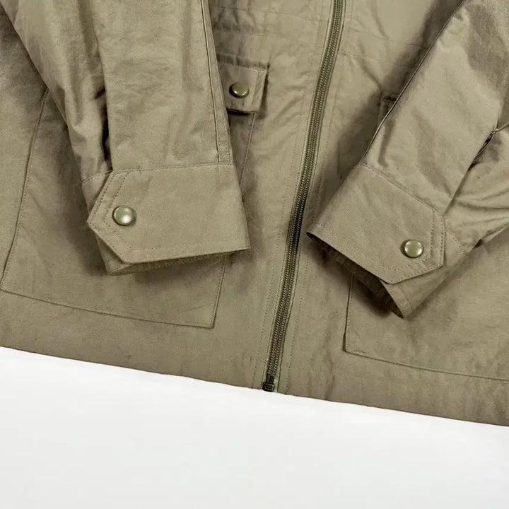 [BUNJANG] Adidas Old School M65 Windbreaker Jacket / (M) 아디다스 올드스쿨 m65 바람막이 자켓 베이지