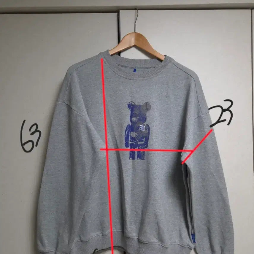 [BUNJANG] ADER Error x BE@RBRICK Sweatshirt / 아더에러x베어브릭 맨투맨