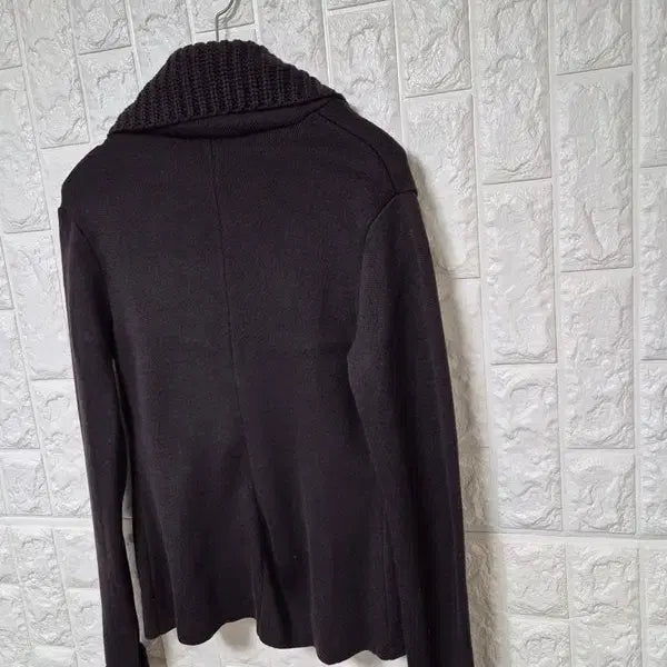 [BUNJANG] Ferragamo Wool Shawl Collar Knit Crop Jacket (XS) / 페라가모 정품 울소재 여자 겨울 여성 숄카라니트크롭자켓XS