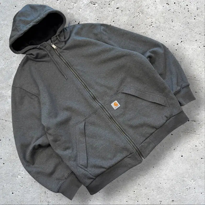[BUNJANG] Carhartt Rain Defender Full Zip Hoodie Gray / [L] 21SP 칼하트 레인디펜더 풀집업 후드집업 그레이