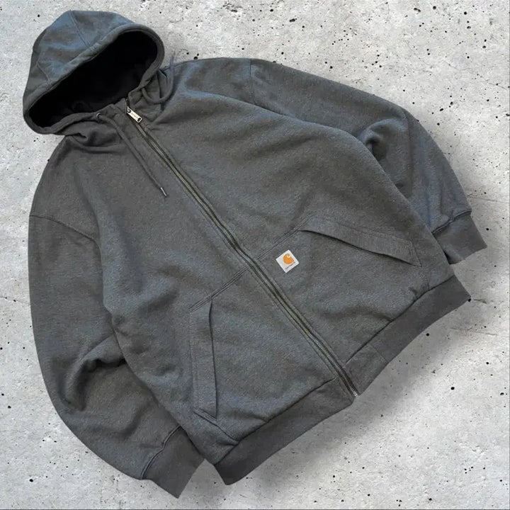 [BUNJANG] Carhartt Rain Defender Full Zip Hoodie Gray / [L] 21SP 칼하트 레인디펜더 풀집업 후드집업 그레이