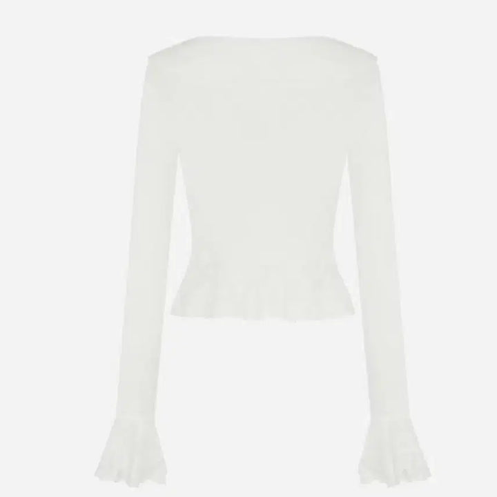 [BUNJANG] Roar Aori Ruffle Lace Cardigan / [미착용] 아옳이 로아르 러플 레이스 가디건