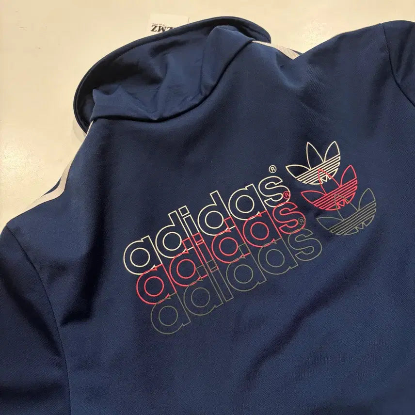 [BUNJANG] Adidas Triple Logo Navy Track Top Jacket / 13s 아디다스 트리플로고 네이비 삼선 트랙탑 져지