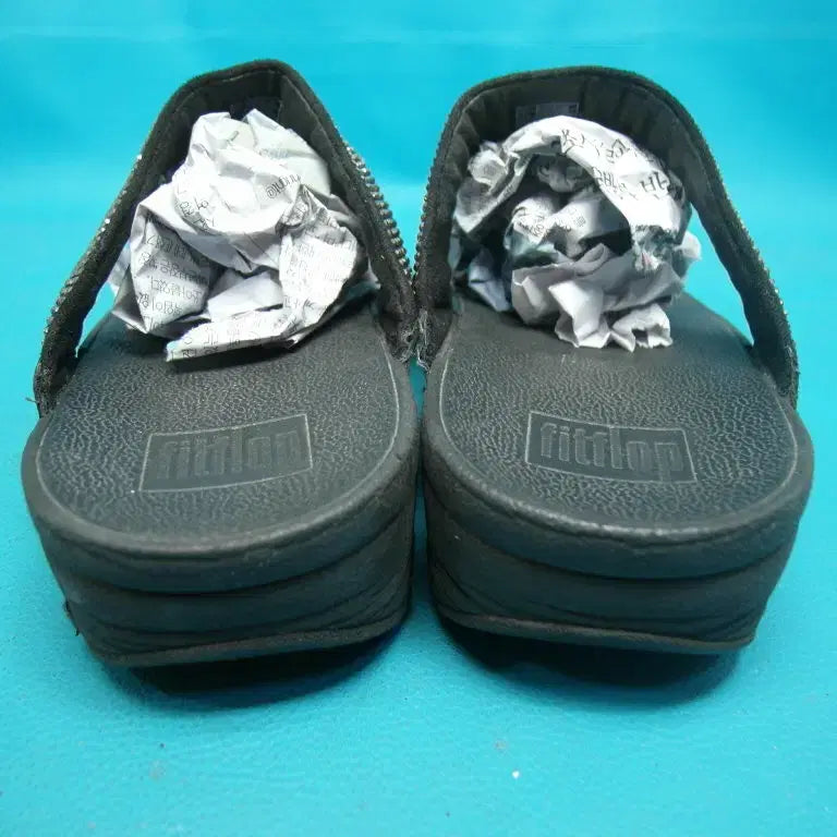 [BUNJANG] Fitflop Crystal Lulu Thong Sandals / 240/245/pu6-500/핏플랍 크리스탈 루루 쪼리 샌들/구제특별시
