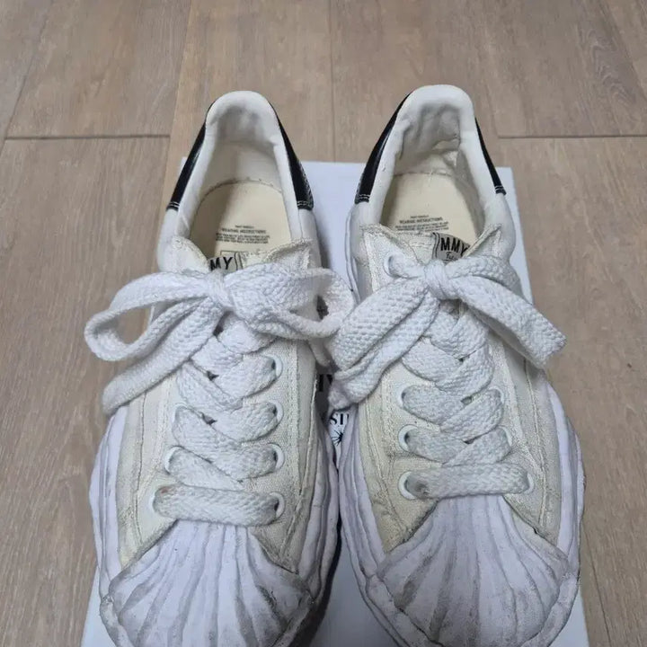 [BUNJANG] MMY Maison Mihara Yasuhiro White Sneakers / MMY 메종 미하라 야스히로 블레이키 화이트 스니커즈 42
