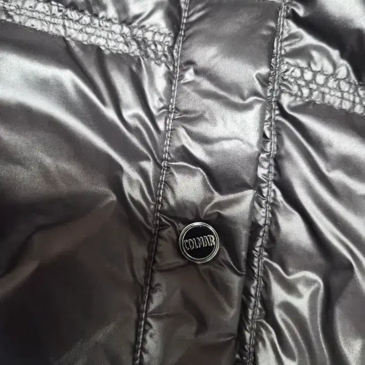 [BUNJANG] Colmar Black Glossy Hooded Padded Jumper / 콜마르 블랙 광택 후드 패딩 점퍼