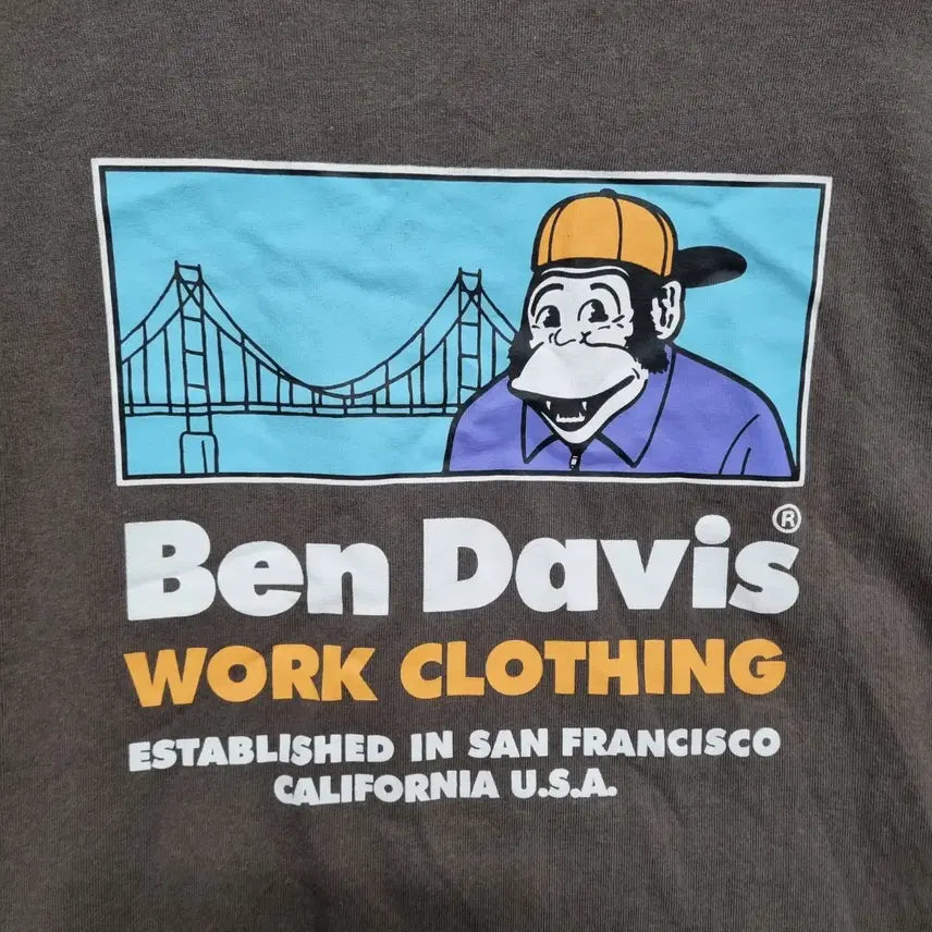 [BUNJANG] Ben Davis Round Short Sleeve T-shirt (XL) / ㅡ벤 데이비스 라운드 반팔티 남100-슬105ㅡ0428