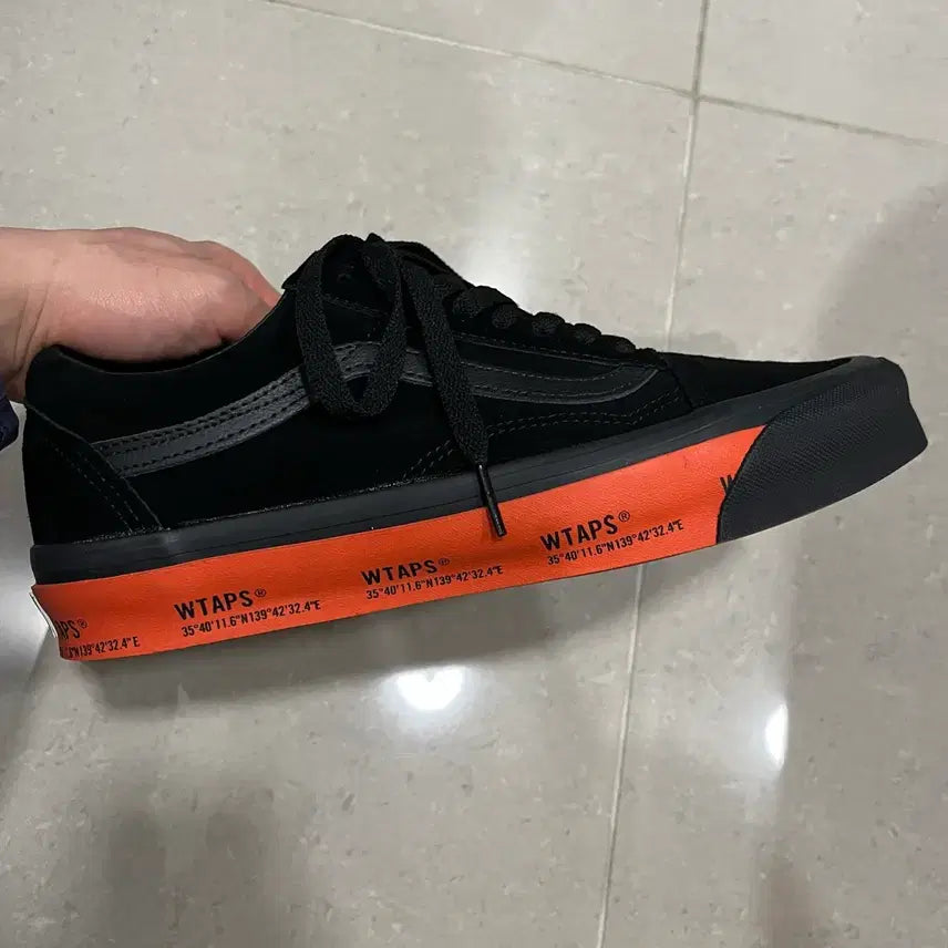 [BUNJANG] Vans Doubletaps Old Skool Orange Sneakers / 260 반스 더블탭스 올드스쿨 오렌지