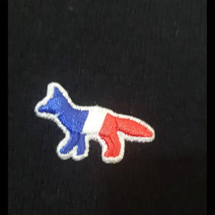 [BUNJANG] Maison Kitsune Fox Patch Black Cardigan / 메종키츠네 폭스 패치 블랙 가디건