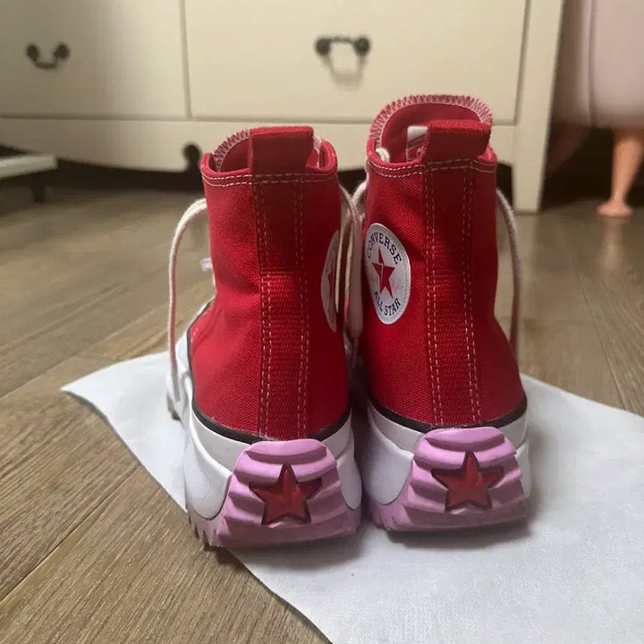 [BUNJANG] Converse Run Star Hike Red Sneakers / 컨버스 하이크 런스타