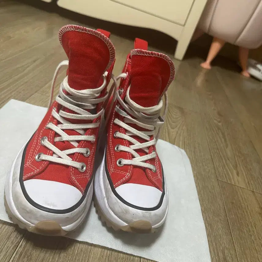 [BUNJANG] Converse Run Star Hike Red Sneakers / 컨버스 하이크 런스타