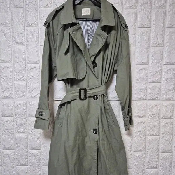 [BUNJANG] Scent by London Belted Long Coat Jacket / 센트바이런던 정품 여자 춘추용 벨티드 여성 롱코트자켓 프리