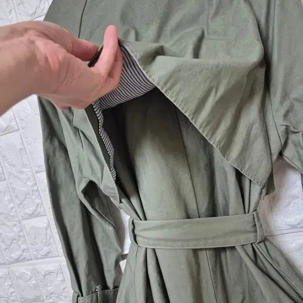 [BUNJANG] Scent by London Belted Long Coat Jacket / 센트바이런던 정품 여자 춘추용 벨티드 여성 롱코트자켓 프리