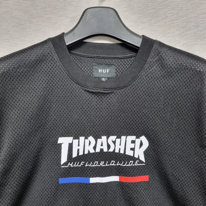 [BUNJANG] Huf x Thrasher Mesh Jersey (Black) / ㅡ허프x트래셔 메쉬 유니폼 남105ㅡ0428