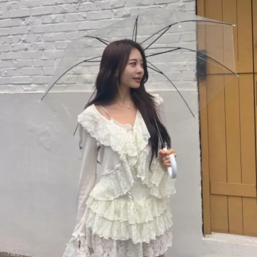 [BUNJANG] Roar Lace Mini Skirt / [미착용] 아옳이 로아르 레이스 캉캉 미니스커트