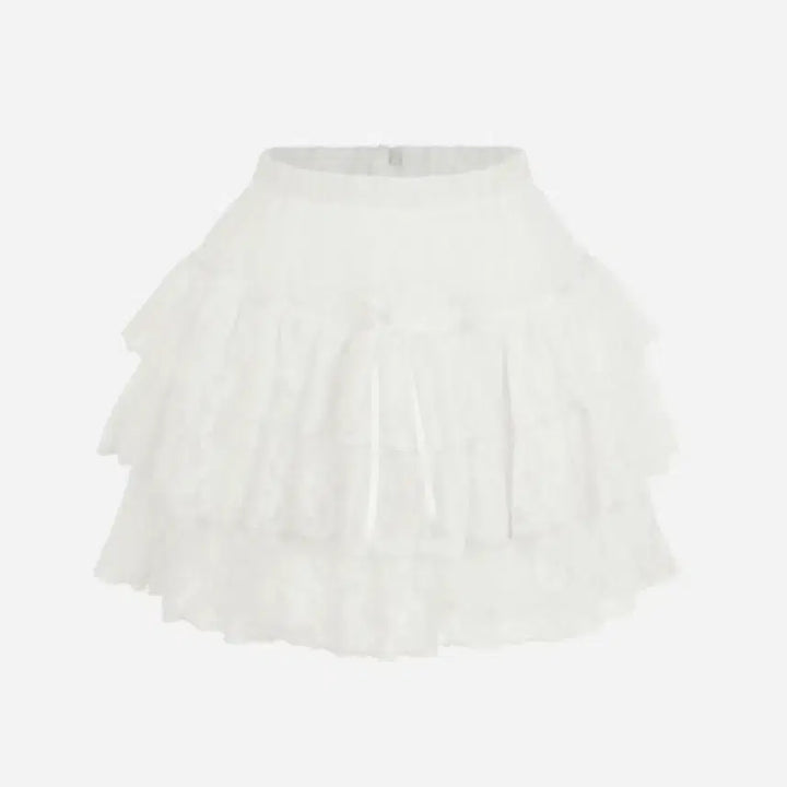 [BUNJANG] Roar Lace Mini Skirt / [미착용] 아옳이 로아르 레이스 캉캉 미니스커트