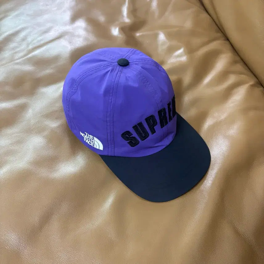 [BUNJANG] Supreme The North Face Gore-Tex 6-Panel Cap Purple Black / 슈프림 노스페이스 고어텍스 6패널 볼캡 모자 아크 로고 퍼플 블랙
