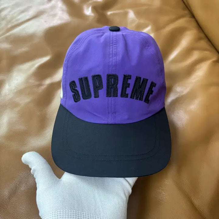 [BUNJANG] Supreme The North Face Gore-Tex 6-Panel Cap Purple Black / 슈프림 노스페이스 고어텍스 6패널 볼캡 모자 아크 로고 퍼플 블랙