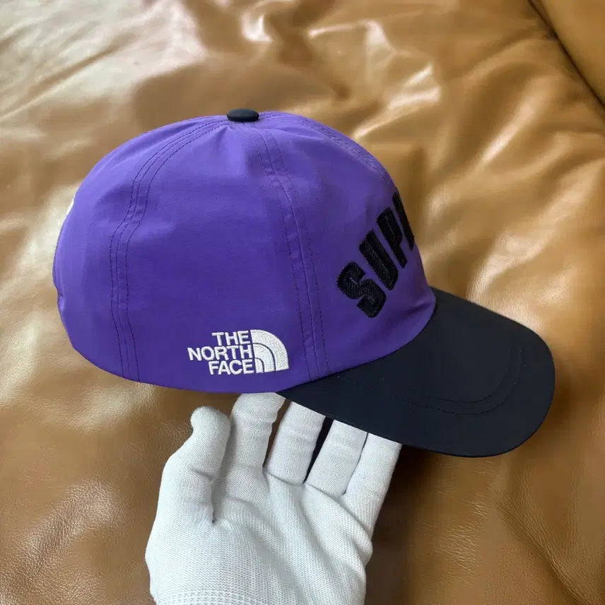 [BUNJANG] Supreme The North Face Gore-Tex 6-Panel Cap Purple Black / 슈프림 노스페이스 고어텍스 6패널 볼캡 모자 아크 로고 퍼플 블랙