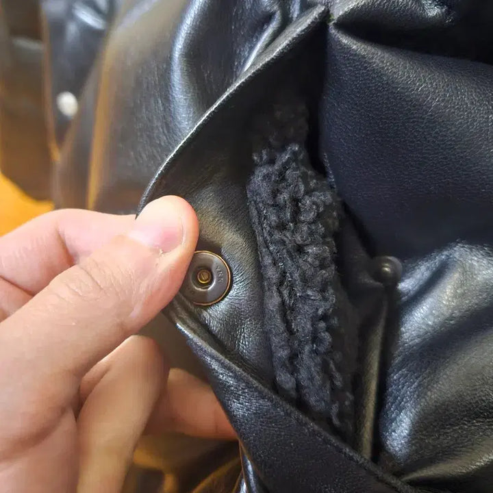 [BUNJANG] DIAPVINE DV.LOT 696 Lambskin Armor Duck Down Jacket / XL) 디아프바인 DV.LOT 696 램스킨 아머 덕다운 패딩 양가죽