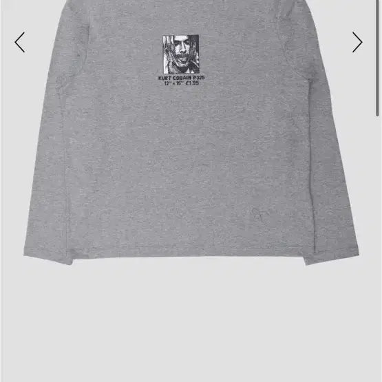 [BUNJANG] 1011 Gallery Kurt Cobain Long Sleeve T-Shirt / 1011 갤러리 커트 코베인 긴팔티 그레이