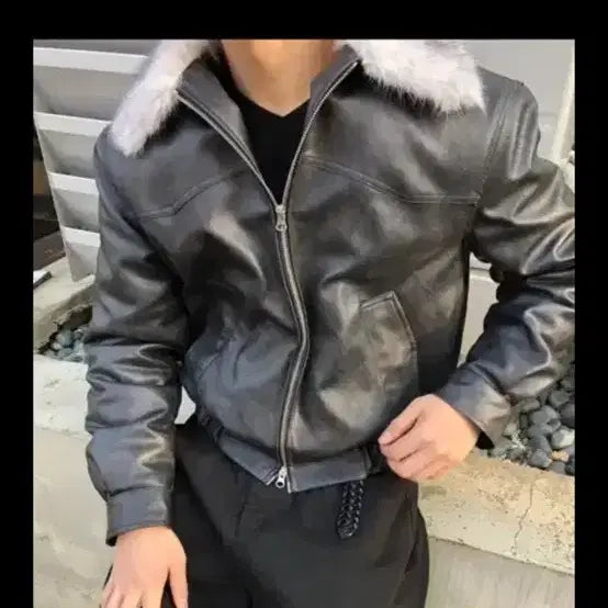 [BUNJANG] U-MENT Real Raccoon Fur 6oz Black Mouton / 정가11 반택포)새상품) 유먼트 라쿤퍼 리얼 무스탕 6온스 블랙