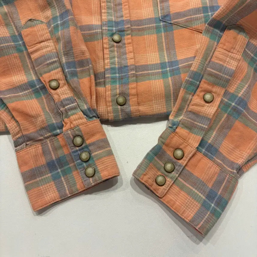 [SOLD OUT] [M] 00s 폴로 랄프로렌 웨스턴 오렌지 체크 셔츠