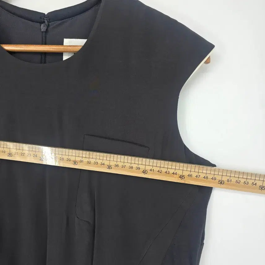 [BUNJANG] Kuhmo Dark Gray Sleeveless Long Blouse/Mini Dress S / 쿠호 짙은 회색 민소매 롱 블라우스/미니 원피스 S