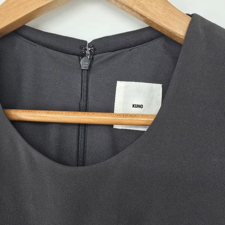 [BUNJANG] Kuhmo Dark Gray Sleeveless Long Blouse/Mini Dress S / 쿠호 짙은 회색 민소매 롱 블라우스/미니 원피스 S