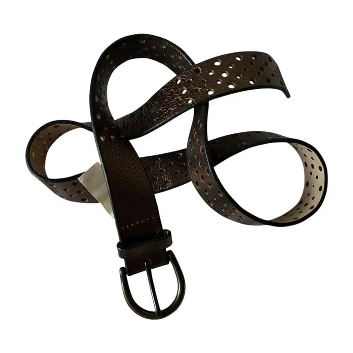[BUNJANG] USA Vintage Punching Leather Belt / [USA] 빈티지 펀칭 레더 벨트