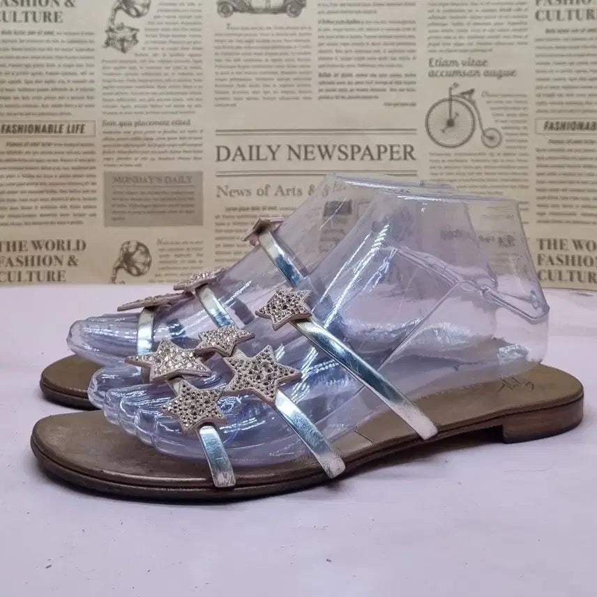 [BUNJANG] Giuseppe Zanotti Lamino Star Sandals / 쥬세페 자노티 라미노 별 샌들 38 240