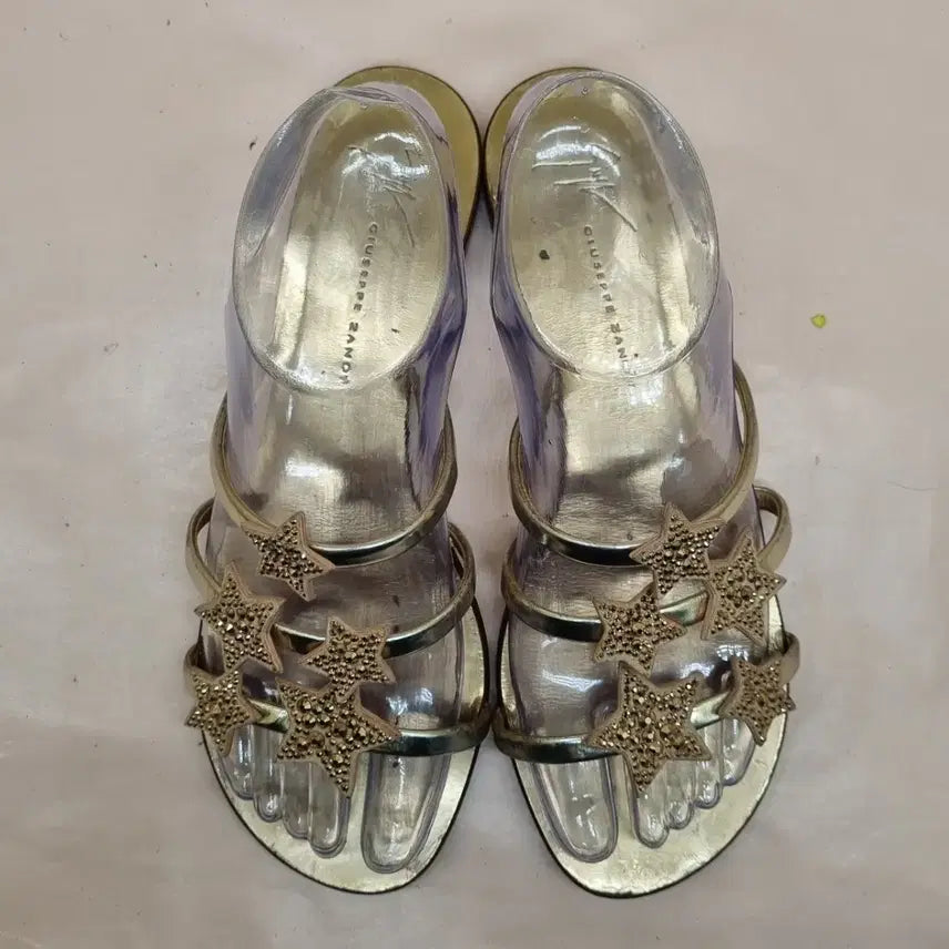 [BUNJANG] Giuseppe Zanotti Lamino Star Sandals / 쥬세페 자노티 라미노 별 샌들 38 240