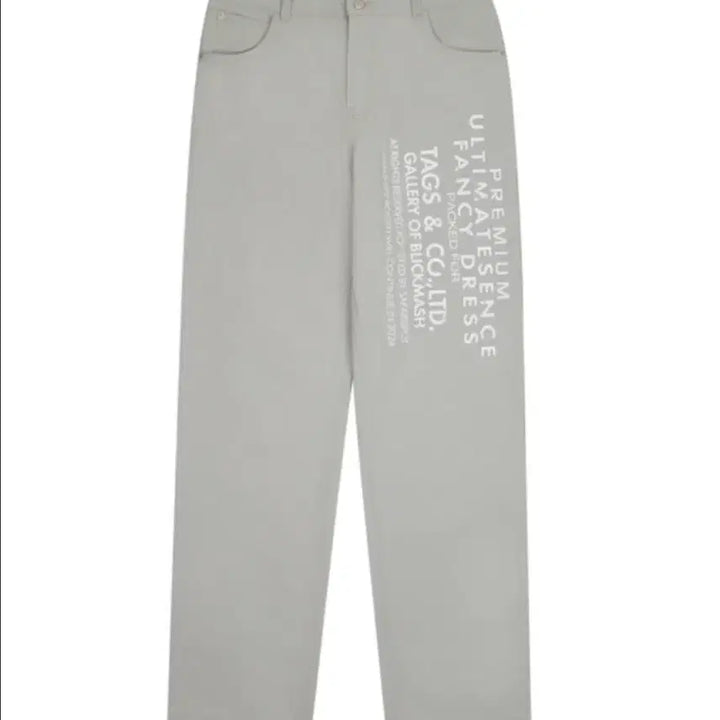[BUNJANG] Safari Spot Straight Cotton Pants / 사파리스팟 멀티 스컬 스트레이트 코튼 팬츠
