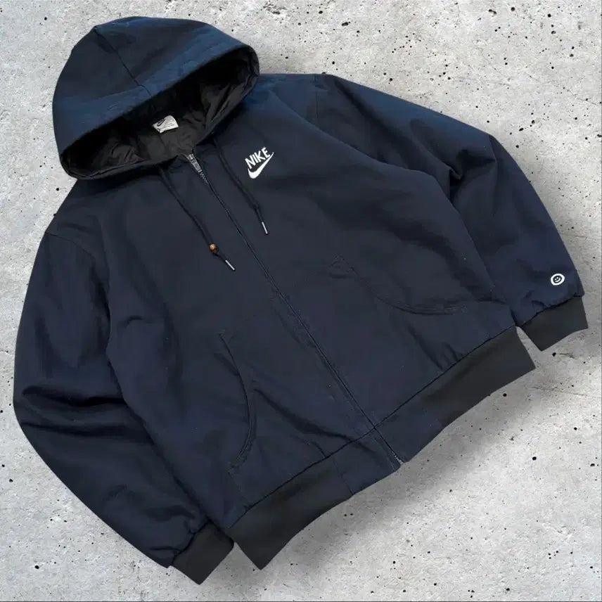 [BUNJANG] Nike Have A Nike Day Black Hooded Work Zip-Up Jacket / [M] 나이키 해브어나이키데이 블랙 후드 워크 집업 자켓