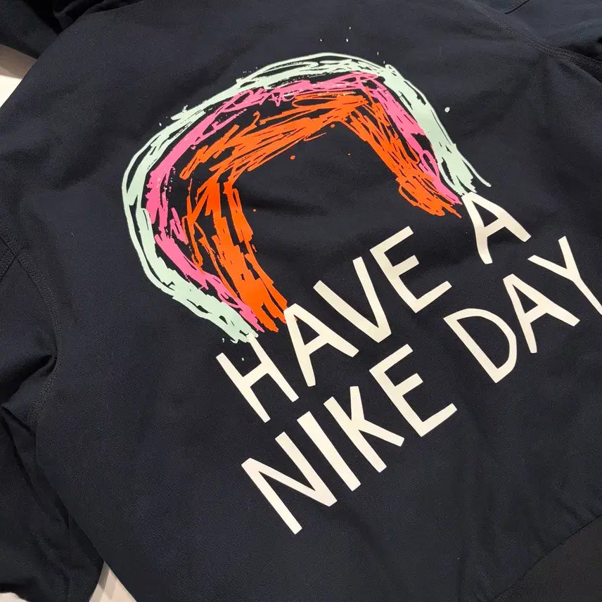 [BUNJANG] Nike Have A Nike Day Black Hooded Work Zip-Up Jacket / [M] 나이키 해브어나이키데이 블랙 후드 워크 집업 자켓