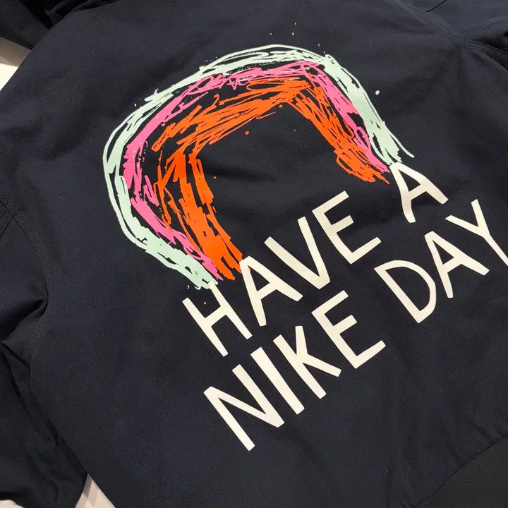 [BUNJANG] Nike Have A Nike Day Black Hooded Work Zip-Up Jacket / [M] 나이키 해브어나이키데이 블랙 후드 워크 집업 자켓
