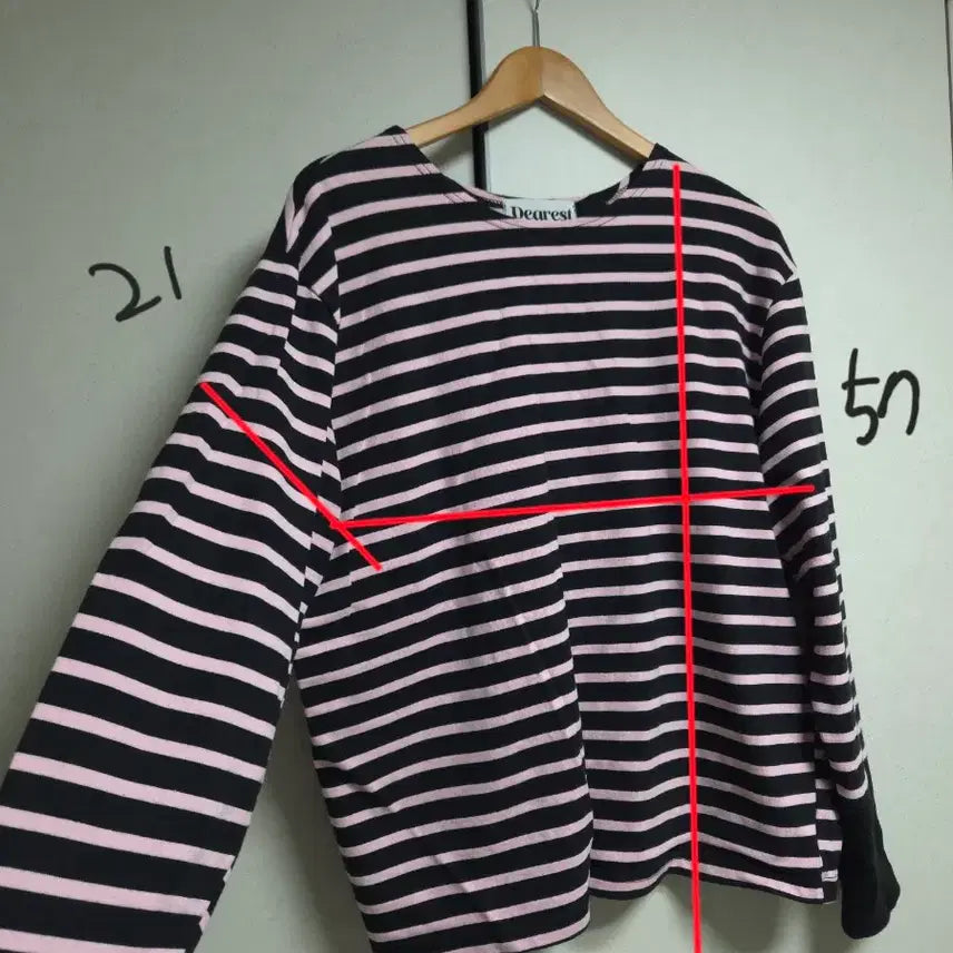 [BUNJANG] MaybeBaby Dearist Striped T-shirt / 메이비베이비 디어리스트 단가라 티셔츠
