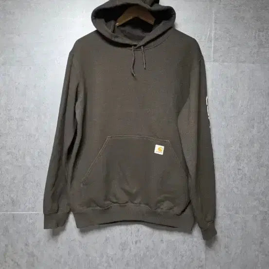 [SOLD OUT] 칼하트 팔 로고 후드티 브라운 오버핏 105-110