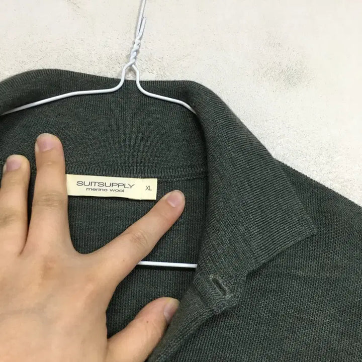 [BUNJANG] Suit Supply Merino Wool Short Sleeve Knit XL / 수트서플라이 메리노울 반팔 니트 XL