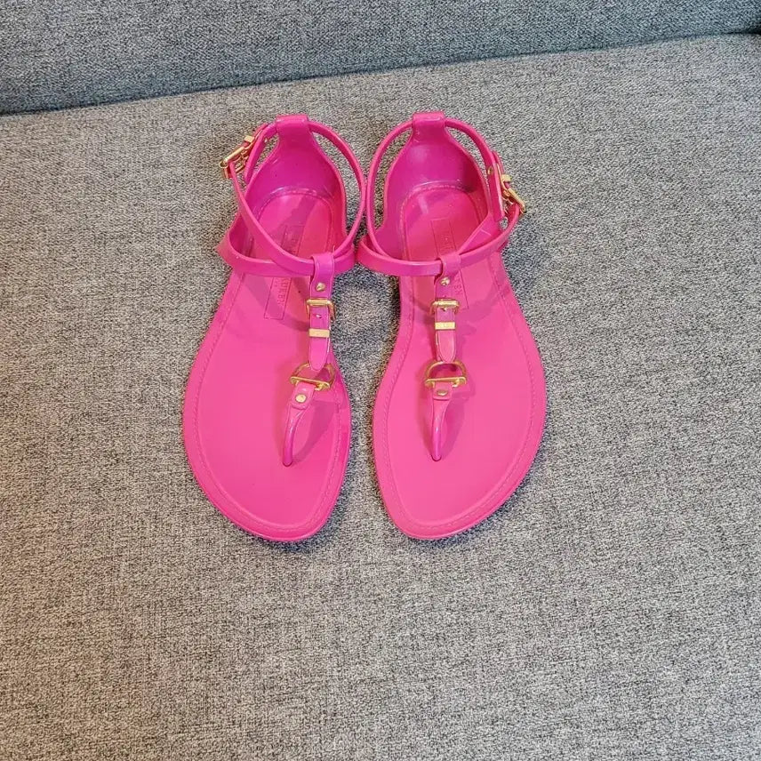 [BUNJANG] Ralph Lauren Jelly Pink Sandals / 랄프로렌  젤리 핑크 샌들 새제품 230