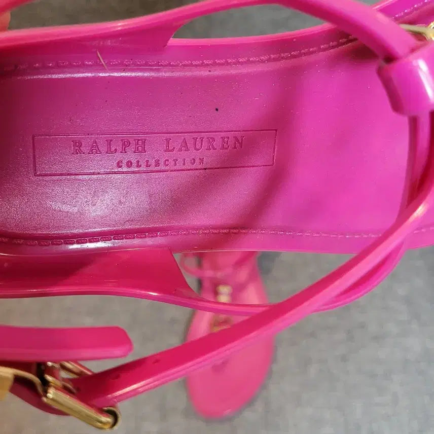 [BUNJANG] Ralph Lauren Jelly Pink Sandals / 랄프로렌  젤리 핑크 샌들 새제품 230