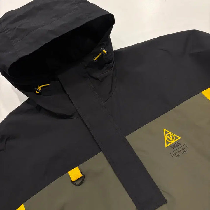 [BUNJANG] Vans Anorak Windbreaker Jacket / [S] 반스 아노락 바람막이 블랙/카키/옐로우